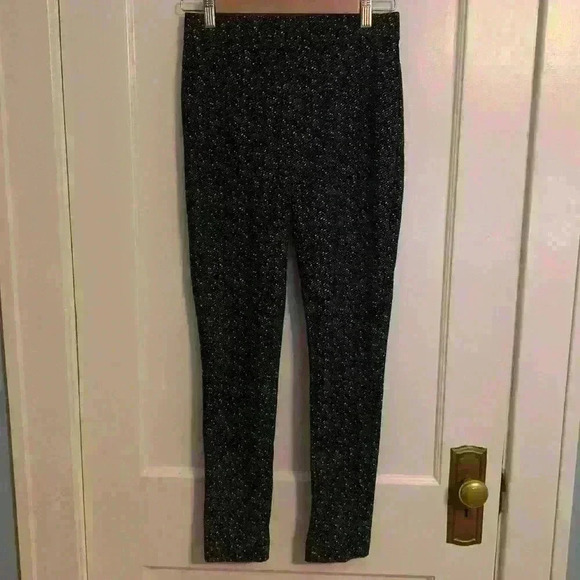 Theory Abdelle Mid Rise Pull On Stretch Faux Tweed Leggings Pants, Womens Size S - Picture 2 of 9